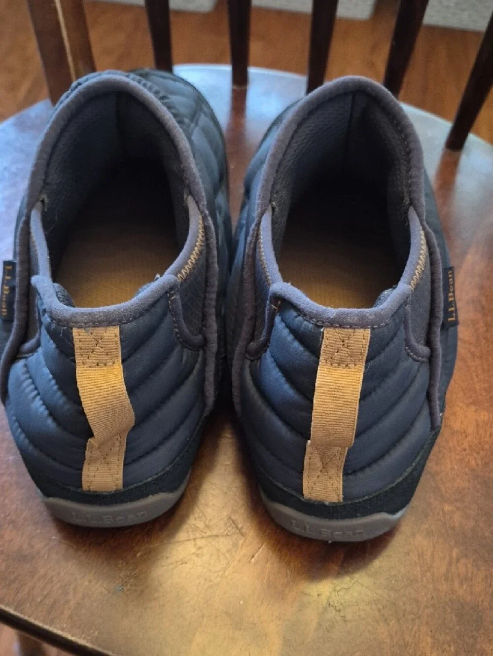 L.L. Bean Men's Quilted Slip-On‎ Snow Boots - Navy